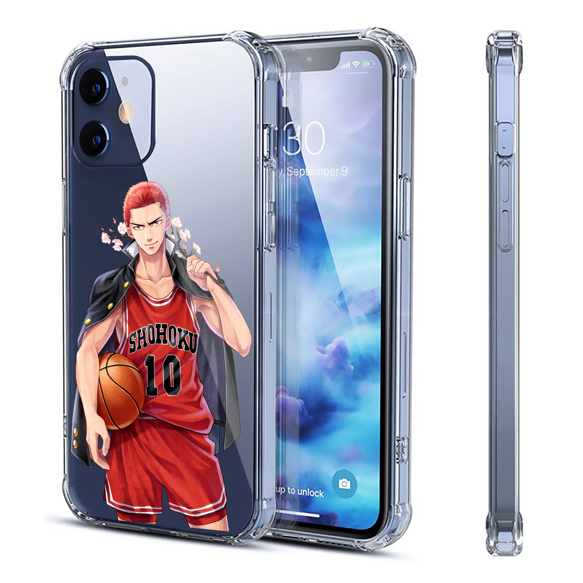 （画像用） SLAM DUNK／スラムダンク 【iPhone 12シリーズ対応】透明スマホケース（クリアソフトケース）